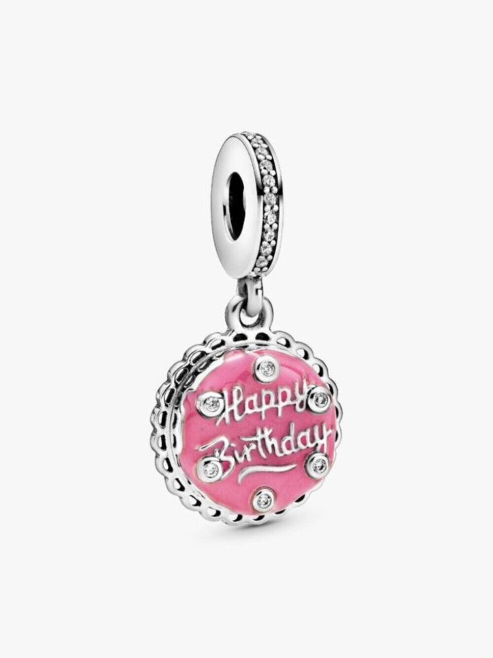 Pandora Pink Birthday Cake Dangle Charm